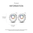 thumbnail image 3 of NARMO Original Women Forever Double Ring 925 Sterling Silver Stud Earrings 5A Zircon Jewelry Gift, 3 of 5