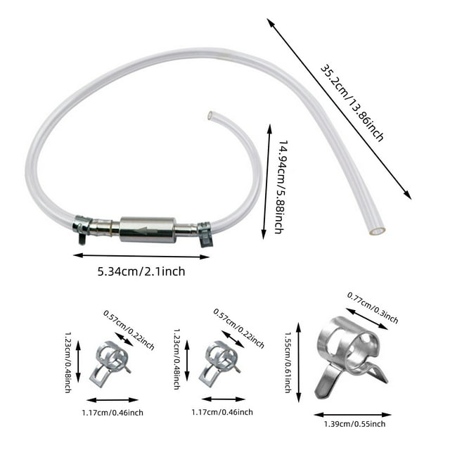 Ltdhehe Outdoor Faucet Siphon Durable Rubber And Aluminum Construction For Garden Hose Water Flow Control