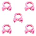 thumbnail image 3 of Jumpingount Diadema con nudo de lazo, banda elástica para la cabeza, diadema para de cara, punto rosa colorido Type2 NO2, 3 of 6