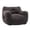 Dark Gray + Teddy + Foam, variant on FENGFAN White Giant Armrest Bean Bag Chair High Density Memory Foam 37"D x 35"W x 31.1"H Removable Cover 1 Pack