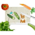 thumbnail image 2 of Caroline's Treasures Christmas Presents between Friends Corgi Glass Cutting Board Large, 2 of 2