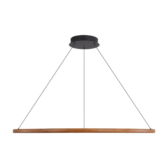 Golden Lighting Veritas Integrated LED 47in Chandelier in Driftwood