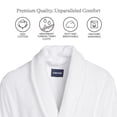 thumbnail image 3 of Lands' End Men's Full-Length Turkish Cotton Terry Bathrobe – 55" Length | Plush, Absorbent, 2 Pockets, Spa Comfort, 3 of 5
