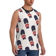 thumbnail image 2 of PAYOHTO Men's Sleeveless Shirts Gym Tank Top with Cute Cartoon Royal Soldier Design, 2 of 8