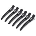 thumbnail image 1 of 6 clips de pelo profesionales para peinado y corte, clips de pelo de pico de pato antideslizy sin rastro con bandas de silicona, clips de pelo de salón y hogar para pelu, mujeres, hombres, 1 of 5