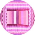 thumbnail image 1 of Ahgly Company Machine Washable Indoor Round Abstract Pink Contemporary Area Rugs, 6' Round, 1 of 4