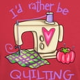 thumbnail image 3 of CafePress - I'd Rather Be Quilting Dark T Shirt - Men's Classic Graphic Cotton T-Shirt, 3 of 4