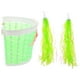 thumbnail image 2 of 1 juego de cesta para bicicleta de niña, banderines delanteros para bicicleta, decoración para manillar, accesorios coloridos para bicicleta de niña, decoraciones para bicicleta de niña, 2 of 8