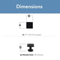thumbnail image 3 of 3/4" Square Cabinet Knob, 3 of 5
