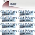 thumbnail image 3 of Old Man Edition 3D Metal Emblem Fender Rear Tailgate Bumper Badge Nameplate Sticker Decal for Car Truck (Silver), 3 of 8