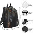 thumbnail image 2 of Fotbe Black And Gold White Horse Mochila Ligera para Hombres y Mujeres - Duradera y Resistente al Agua, Ideal para Escuela, Trabajo, Viajes y Uso Diario, 2 of 7