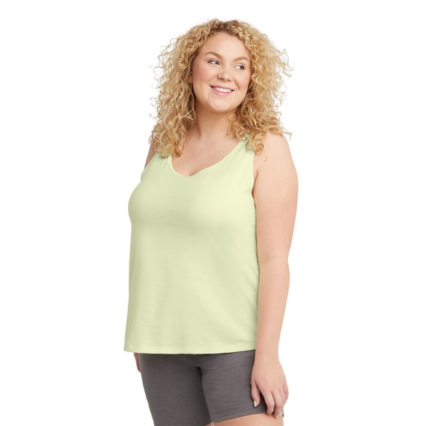 Hanes Originals Women's Plus Size Classic Fit Cotton Tank Top