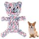 thumbnail image 1 of Juguete de cuerda para perros y gatos (oso colorido), algodón, limpieza natural de dientes, cuerda para masticar, pelota para perros, juguete de entrenamiento, juguete para cachorros, 1 of 5
