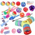 thumbnail image 1 of Summary Pet Cat Toy Set 21 Pcts Cat Channel Funnies Stick Plush Mouse Amazon Combination Toy, 1 of 7