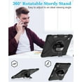thumbnail image 4 of Case for iPad (A16) 11th Generation 11 Inch 2025, iPad 10th Generation 10.9 inch 2022 Protective Cover with Screen Protector/Pencil Holder/Rotating Stand/Hand Strap/Shoulder Strap, 4 of 7