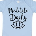 thumbnail image 4 of Inktastic Meditation Yoga Meditate Daily Resolution Boys or Girls Baby Bodysuit, 4 of 5