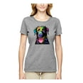 thumbnail image 2 of Love Can Make a Tail Wag Pitbull Dog Lover Womens Graphic T-Shirt, Heather Grey, 2XL, 2 of 3