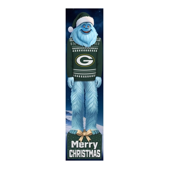 Green Bay Packers 48" Yeti Christmas Leaner