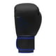 thumbnail image 2 of Guantes de boxeo adidas Hybrid 80 para boxeo, kickboxing, artes marciales mixtas, bolsa, entrenamiento y acondicionamiento físico, guantes de boxeo para hombre y mujer, peso (10 oz, negro/azul), 2 of 8