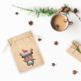 thumbnail image 3 of Cuadros Decorativos 4pcs diamante pintura Navidad lino bolsa de regalo de dibujos animados decoración del hogar (FD001) Likrtyny embutido en tela, 3 of 6