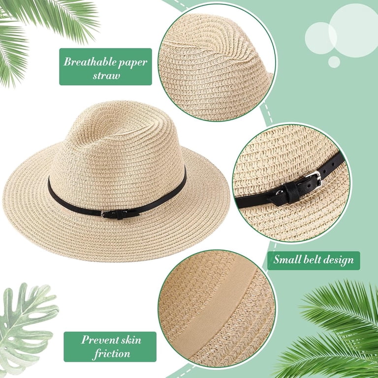Sun Hats for Women Summer Wide Brim UV UPF 50+ Panama Fedora  display picture 1