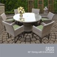 thumbnail image 2 of Florence 60" Outdoor Patio Dining Table w/ 6 Chairs w/ Arms, 2 of 2