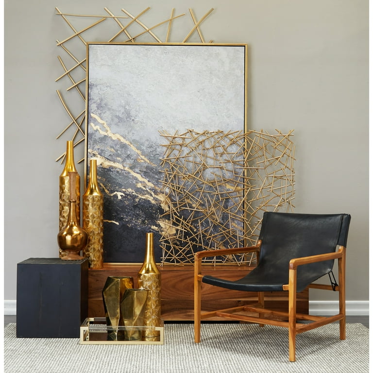 Gold frame wall art deals