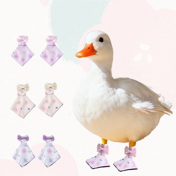 Duck Shoes for Call Ducks, Poultry Boots for Paw Protection, Anti-Slip and Anti-Filth Outdoor Protective Footwear for Pet Ducks, Washable and Reusable