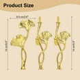 thumbnail image 2 of Uxcell 3 Tiers Cake Tray Stand Handle 3 Set Metal Cake Stands Holder Cupcake Dessert Plate Hardware Fitting for Wedding Party Festival Cake Plate, Gold (Flower), 2 of 7