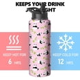 thumbnail image 4 of 32oz Corgi Water Bottle with Handle and Flip Straw, Dog Animal Sports Stainless Steel Insulated Cup Travel Coffee Mug Tumbler, Birthday Mothers Day Chritmas Gifts for Women, 4 of 6