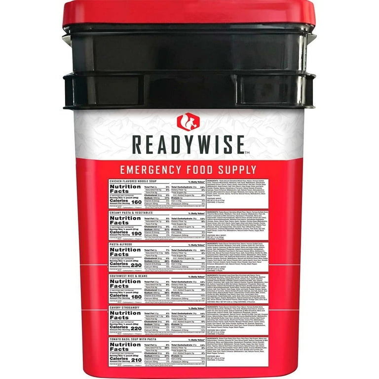 Readywise Emergency Food Supply 124 servings 4 Bonus Servings