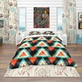thumbnail image 2 of Designart 'Colored Polygons' Bohemian & Eclectic Duvet Cover Set, 2 of 4