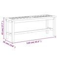 thumbnail image 4 of vidaXL Garden Bench 110 cm Solid Wood Acacia, 4 of 4