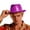 Hot Pink, variant on Metallic Cowboy Hat for Party Stage Show Festival Celebration and Themed Events Sequin Cowboy Hat One Size