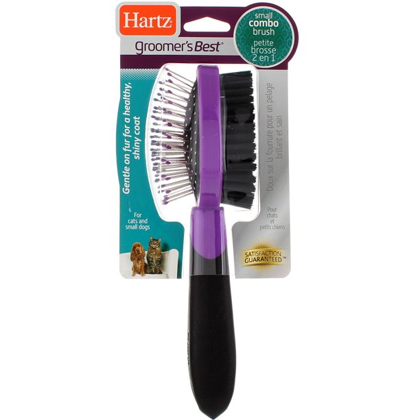 Hartz Groomer's Best Combo Grooming Brush for Cats & Small Dogs
