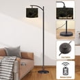 thumbnail image 5 of Arc Floor Lamps Black gold luxury marble natural texture shiny golden veins pattern Modern LED Adjustable Lampshade Standing Light for Living Room Reading Bedroom Office, 5 of 5
