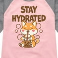 thumbnail image 3 of Instant Message - Stay Hydrated Shiba Inu - Toddler & Youth Girls Raglan Graphic T-Shirt, 3 of 6