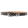 thumbnail image 3 of SWSMCLT Women's Bling Rhinestone Dance Steampunk Punk Metal Buckle Faux Leather Belt PU Halloween Summer Carnival Fashion Dark Black 36.5inches-41.5inches, 3 of 4