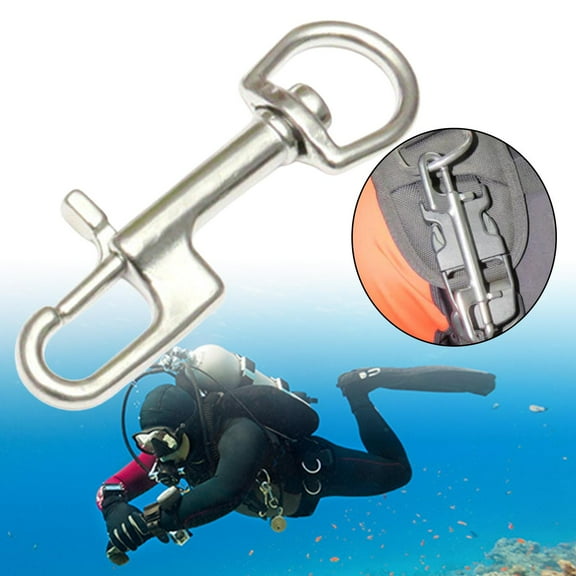 Stainless Steel Bolt Snap Hook, Clips, Heavy Duty Clip for Scuba Diving - 90mm