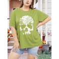 thumbnail image 2 of Anbech Hocus Pocus Halloween Shirts for Women Plus Size Holiday Tshirt Graphic Short Sleeve Tops, 2 of 4