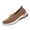 Brown, variant on Women's Loafer Shoes Mesh Non Slip Slip On Casual Ballet Flat Nurse Walking Sneakers Knit Round Toe Casual Memory Foam Orthopedic Shoes Beige 5 Wide
