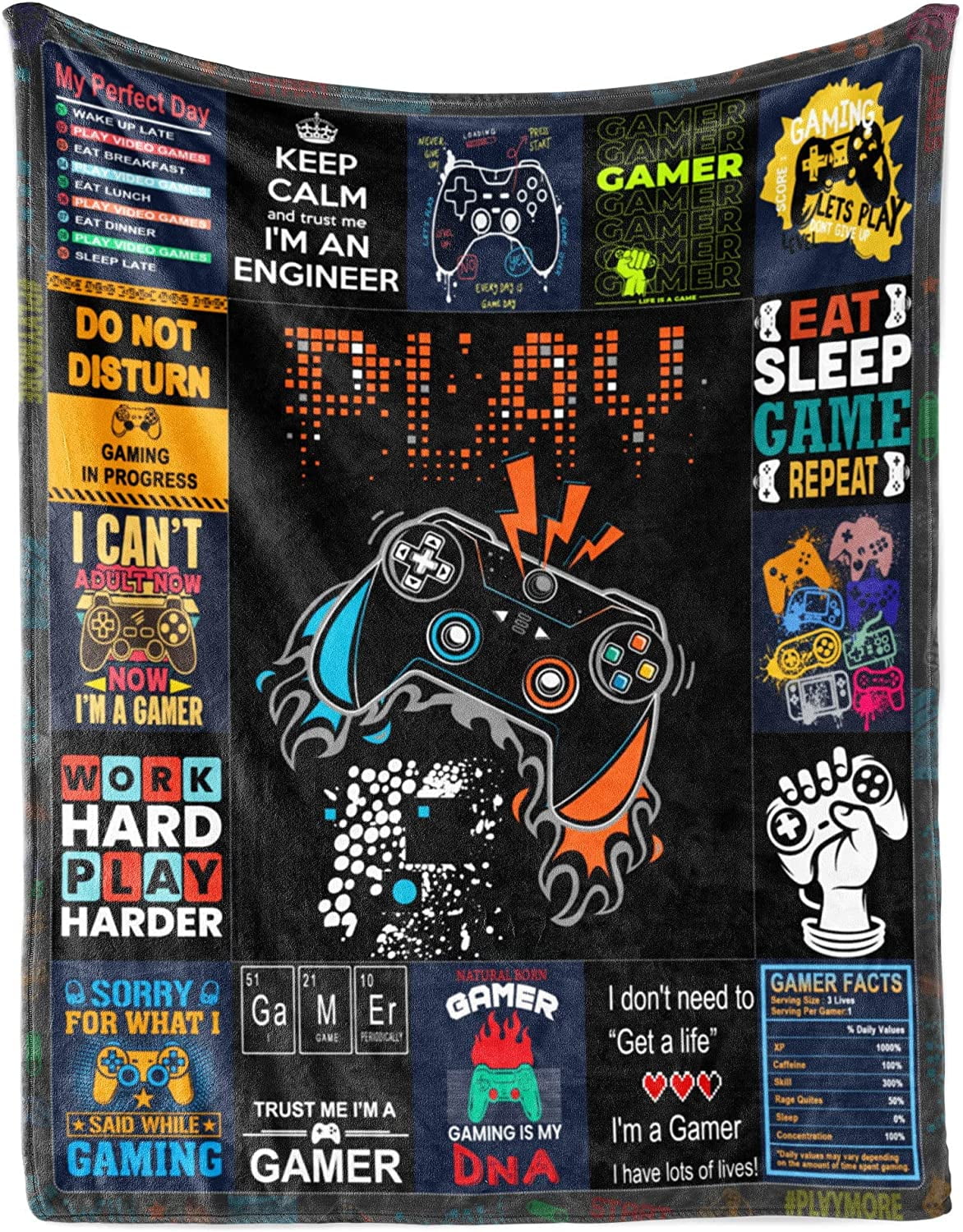 GDAKE Gamer Blanket for Men and Teen Boys for Gamers Soft and Cozy