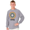 thumbnail image 4 of Love Progress Gay Pride Flag Spiral Long Sleeve TShirt Men Women Brisco Brands M, 4 of 6