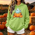 thumbnail image 2 of Jsaierl Halloween Sweatshirts for Women Cute Ghost Graphic Pullover Hoodies Trendy Classic Long Sleeve Sweater Tops Halloween Costumes, Sizes S-2XL, 2 of 6