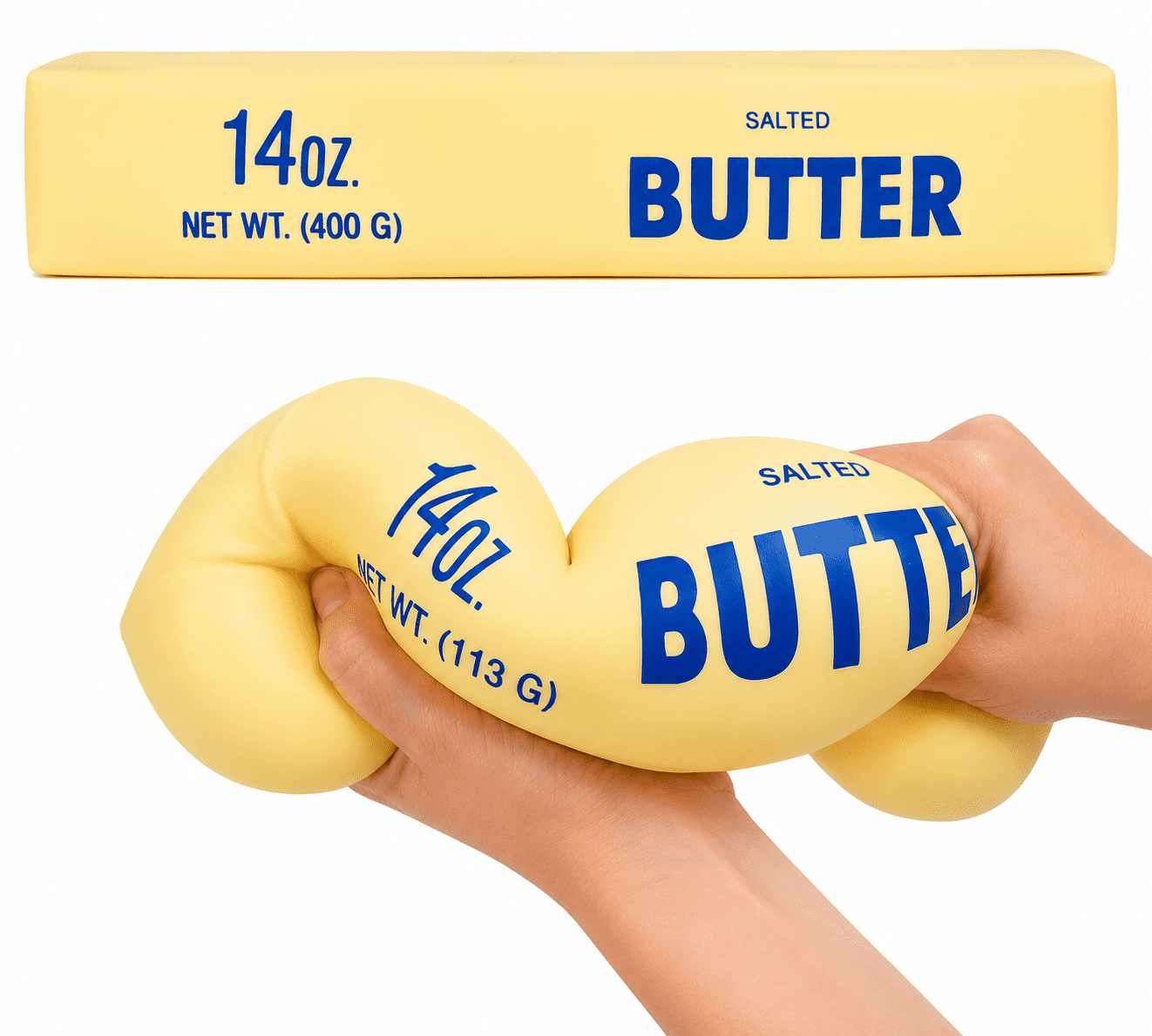 Sunny Days Squeezy Butter Stress Relieving Figure, 1pc