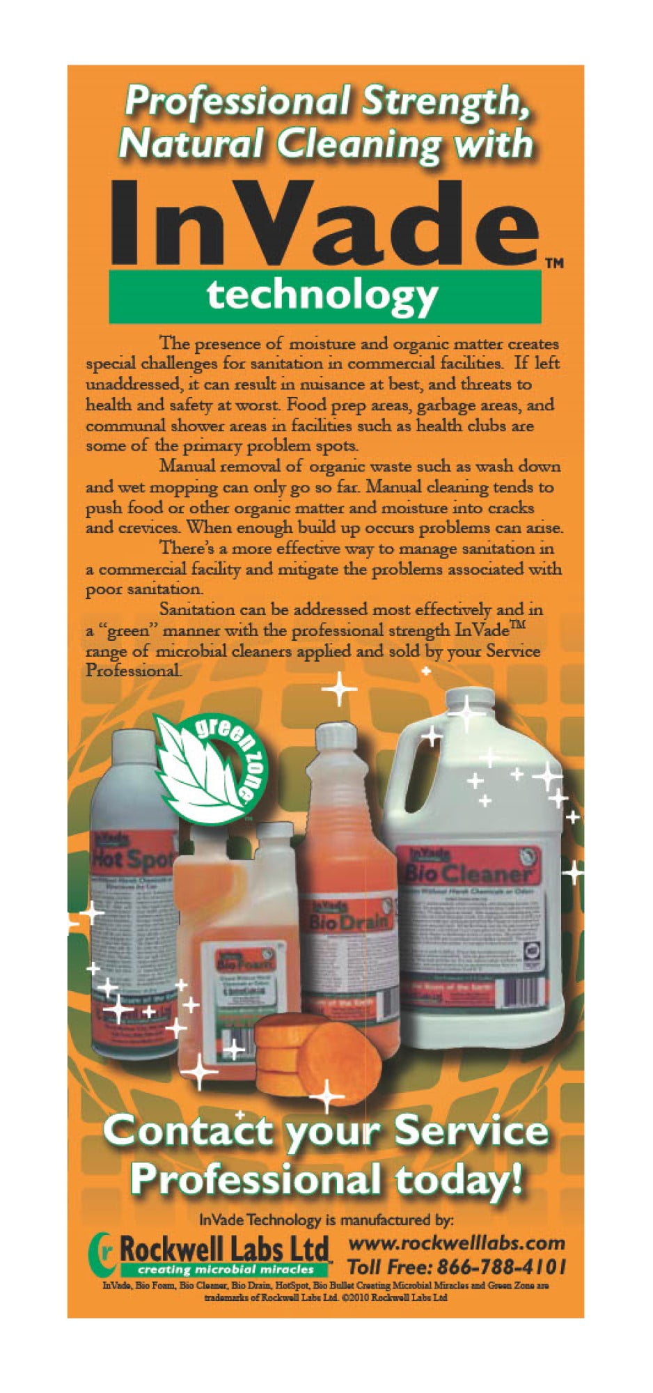 Invade Bio Foam - Green Cleaner of Organic Matter - 16 fl oz