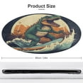 thumbnail image 2 of Surfing Dinosaurs Round Rugs -Washable Non-Slip Small Round Area Rug Throw Soft Circle Rugs for Bedroom, Modern Print Indoor Carpet for Entryway Sofa Living Room, 2 of 7