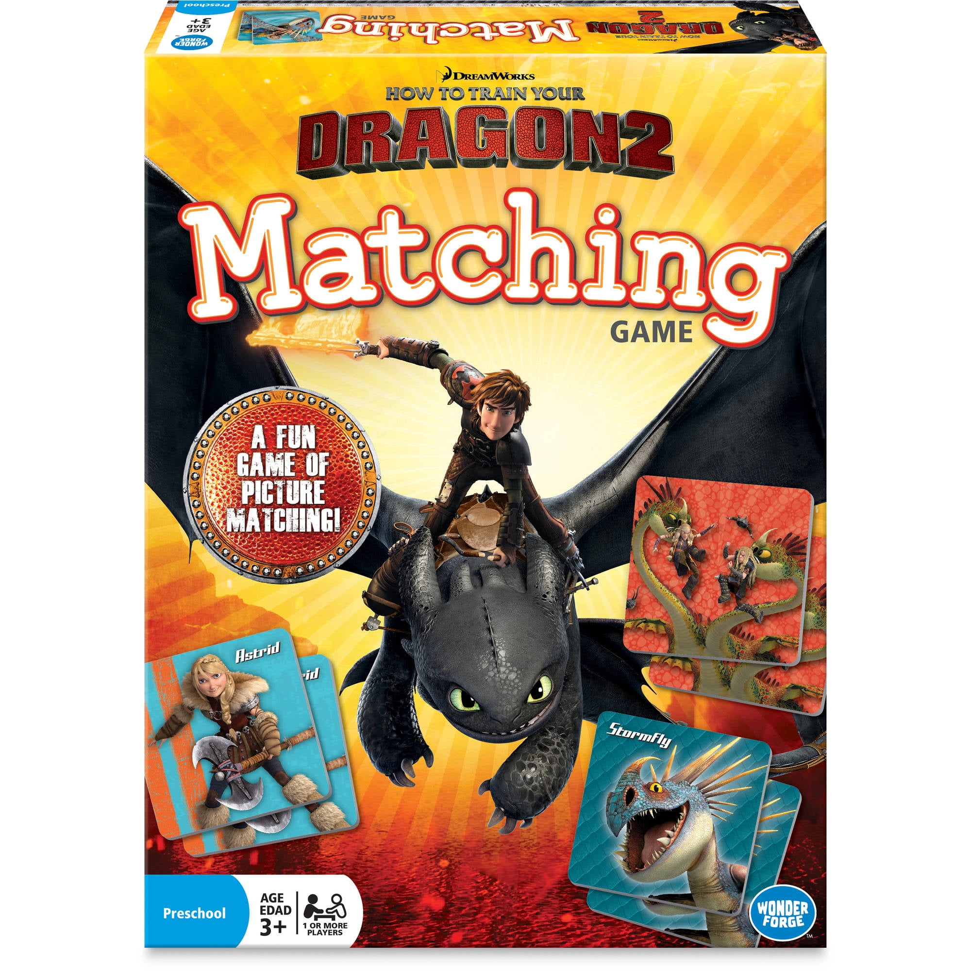 Dream Works How to Train Your Dragon 2 Matching Game Preschool Wonder Forge 