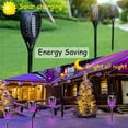 thumbnail image 2 of 4 Pack Outdoor Solar Flame Light,Solar Lights Outdoor for Garden Decorations with Flickering Flame,IP65 Waterproof Solar Powered Yard Lights Torch Light for Lawn Patio Pathway (Purple), 2 of 18