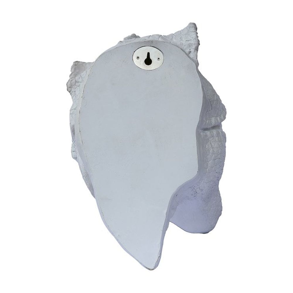 Hi-Line Gift Ltd 75642-C-WT Dinosaur Head Sculpture White Color Wall Mounted Ornament